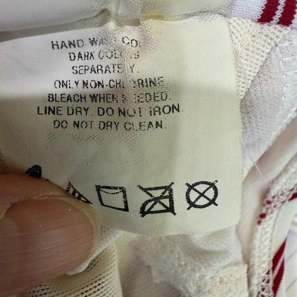 Anne Cole Locker Women’s Striped burgundy & white Halter Bikini Top Size Large - Picture 4 of 9